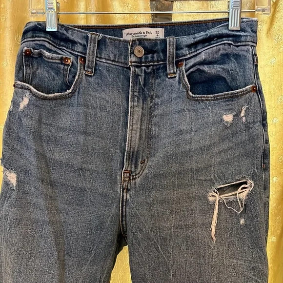 Abercrombie and Fitch the ankle stretch ultra high rise size 27 - Picture 2 of 3